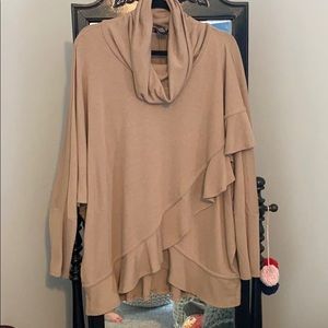 Ruffle Turtle Neck Sweater